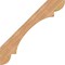 Ekena Millwork 5 1/2"W x 44"D x 44"H Olympic Smooth Knee Brace, Western Red Cedar BRC06X44X44OLY00SWR - alternate 2